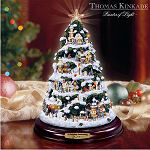Thomas Kinkade Holiday Illuminated Tree